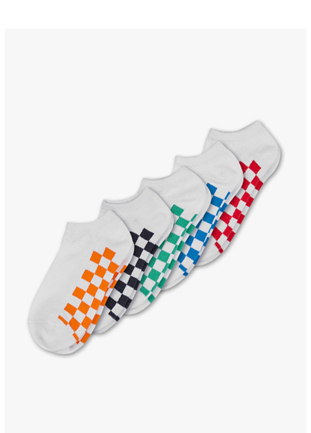 Шкарпетки (5 пар) C&A клітинка білі повсякденні