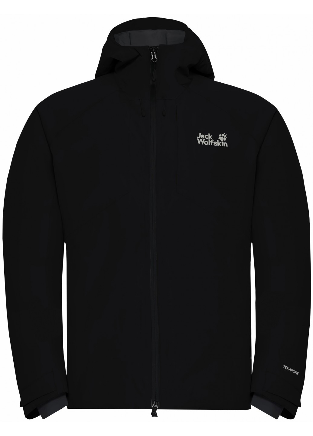 Чорний зимній Пуховик Jack Wolfskin