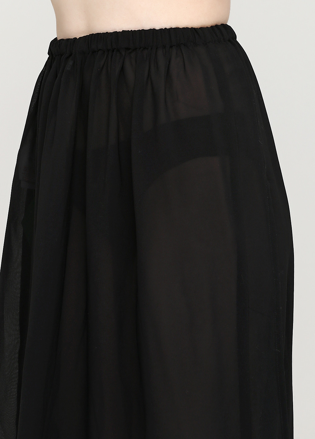 Черная кэжуал однотонная юбка Boohoo клешированная
