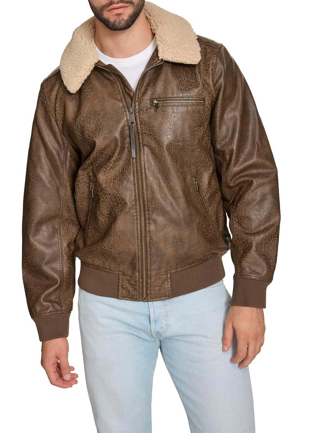 Коричневая демисезонная куртка Levi's