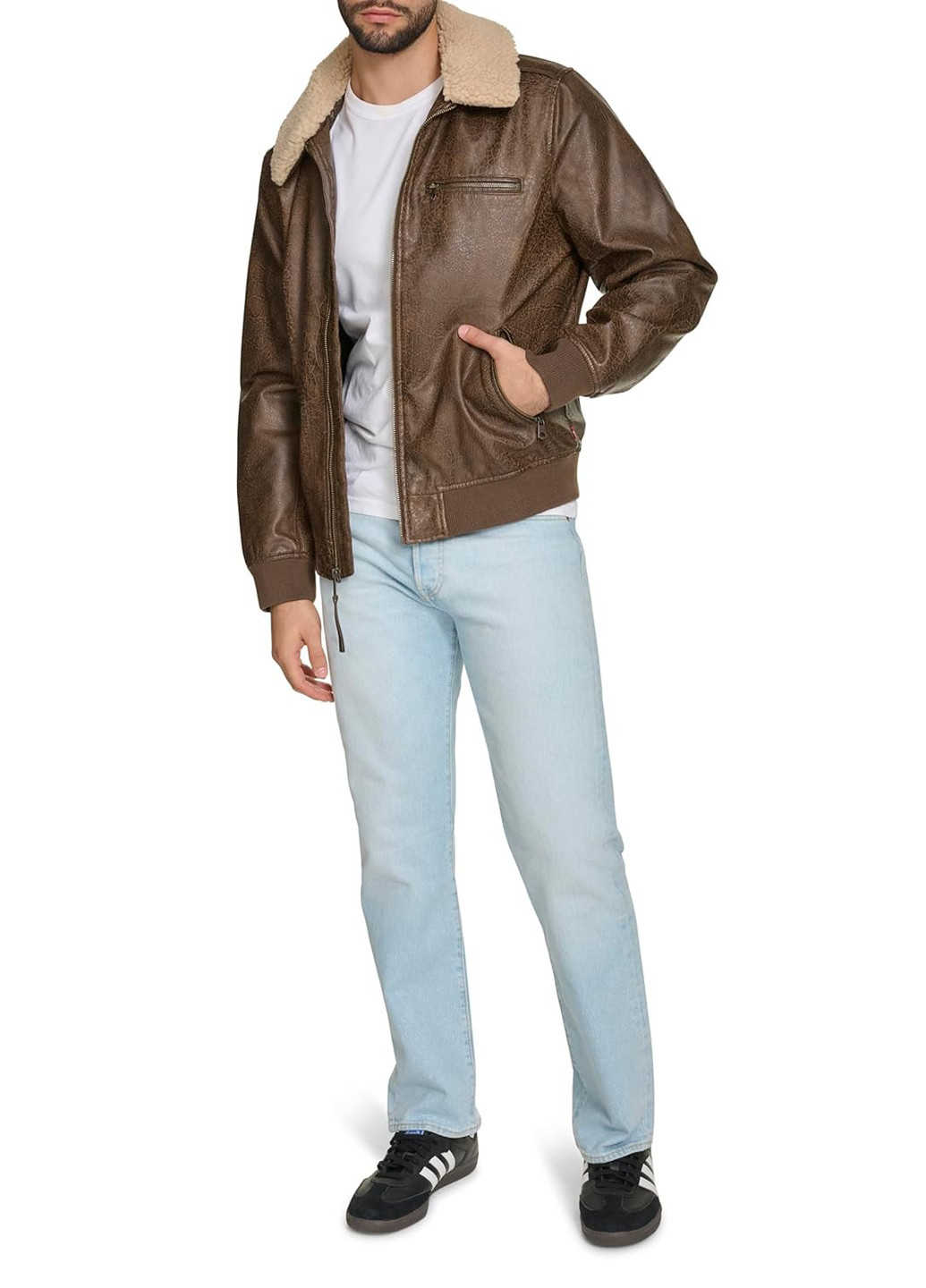 Коричневая демисезонная куртка Levi's