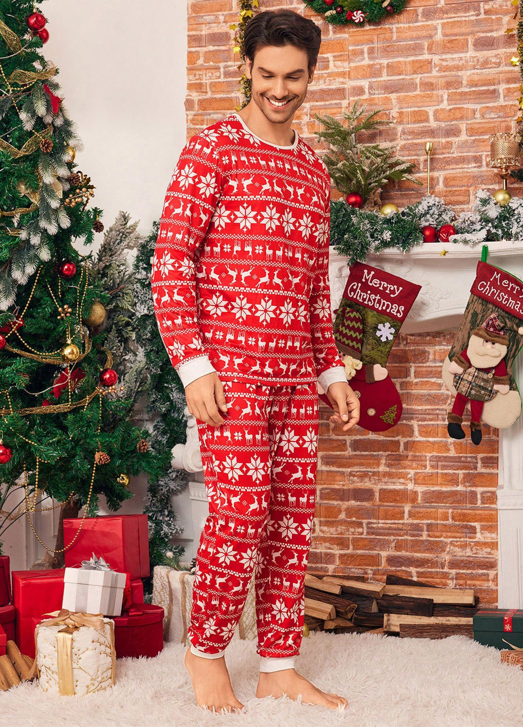 Пижама (лонгслив, брюки) SHEIN (353313003)