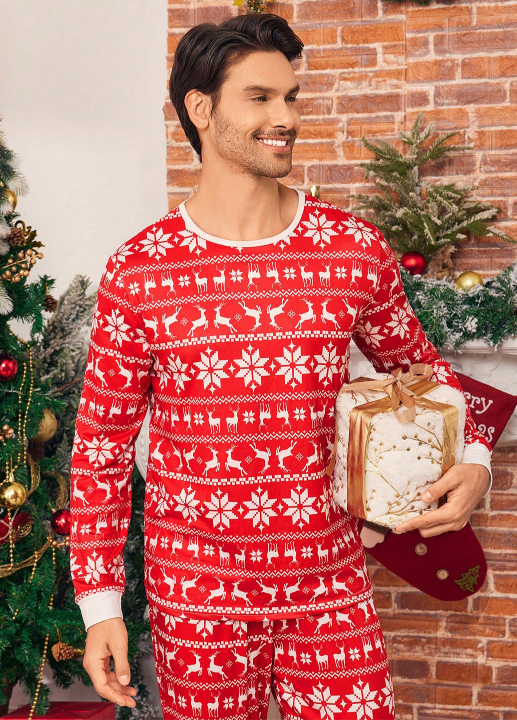 Пижама (лонгслив, брюки) SHEIN (353313003)