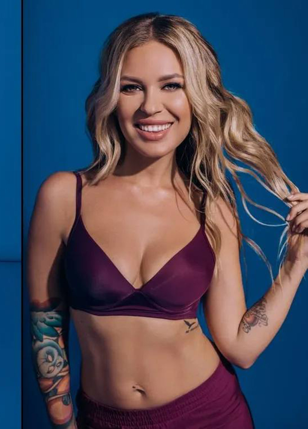 Фиолетовый корбей бюстгалтер Fashion Forms с косточками полиамид