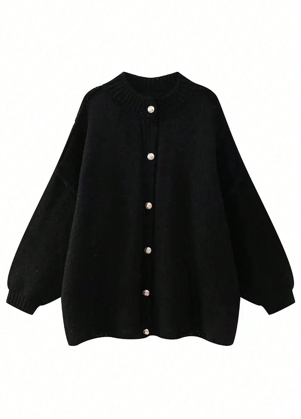 Черный демисезонный кардиган SHEIN