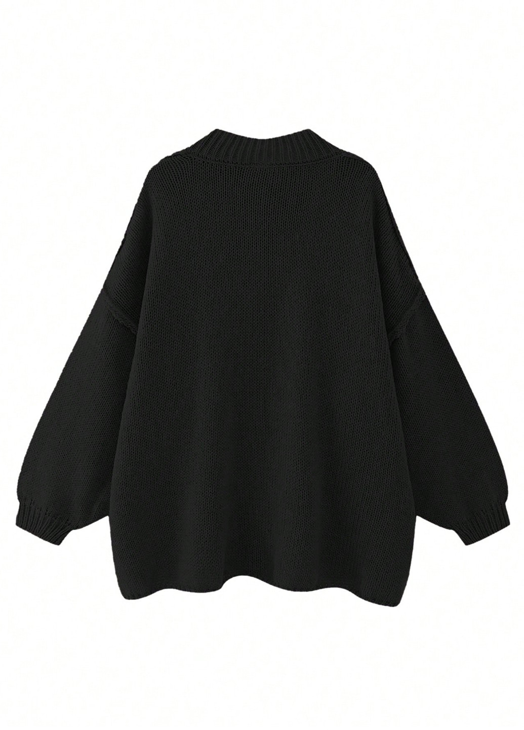 Черный демисезонный кардиган SHEIN