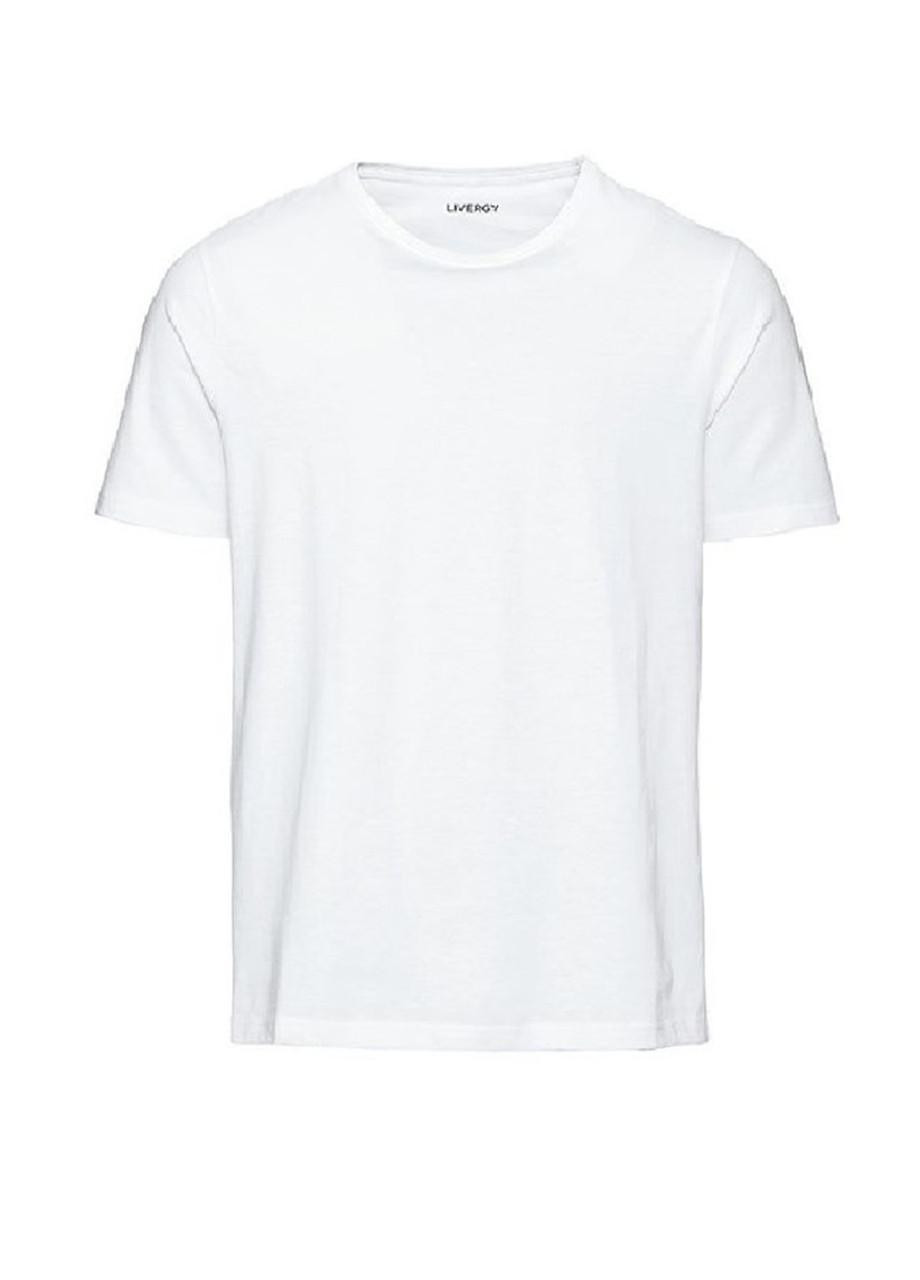 Белая базовая мужская футболка Livergy