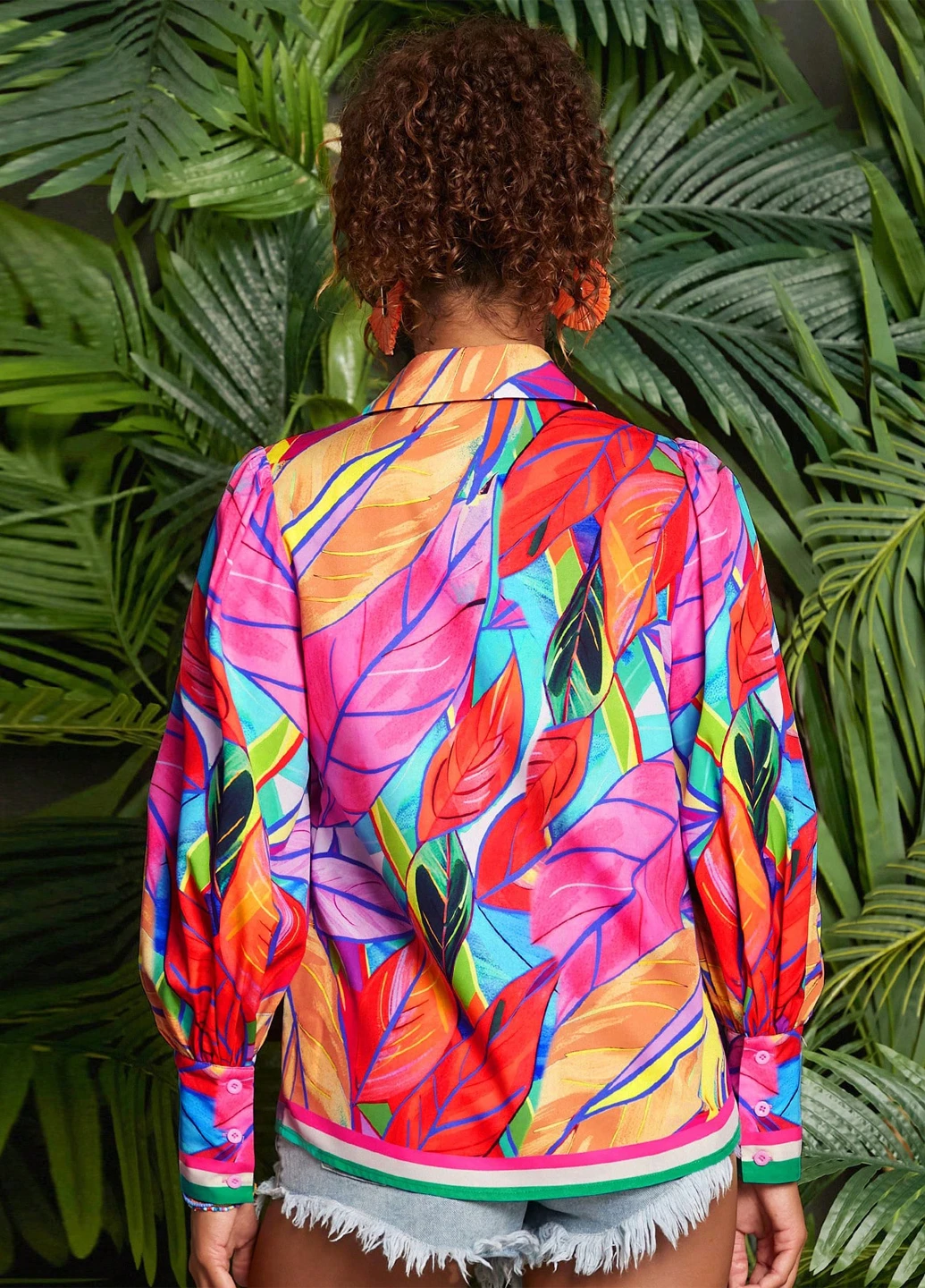 Комбинированная блуза SHEIN
