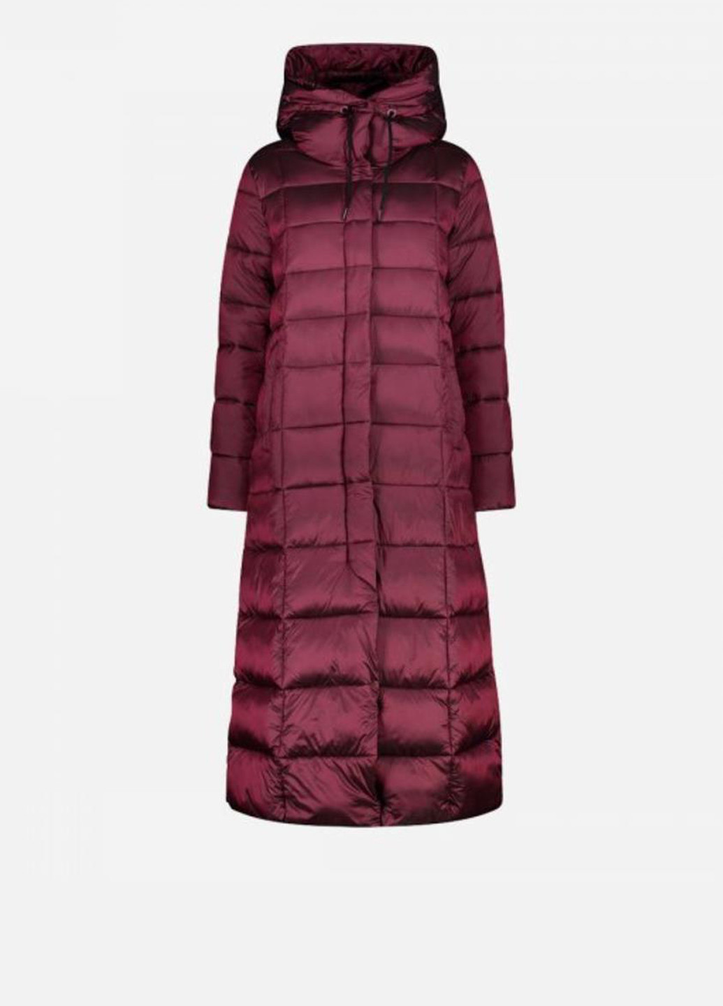 Бордовая демисезонная куртка 32k3136-c913 куртка-пальто CMP WOMAN COAT FIX HOOD