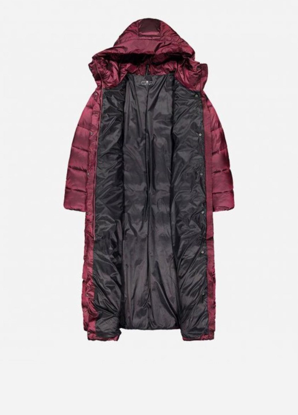 Бордовая демисезонная куртка 32k3136-c913 куртка-пальто CMP WOMAN COAT FIX HOOD