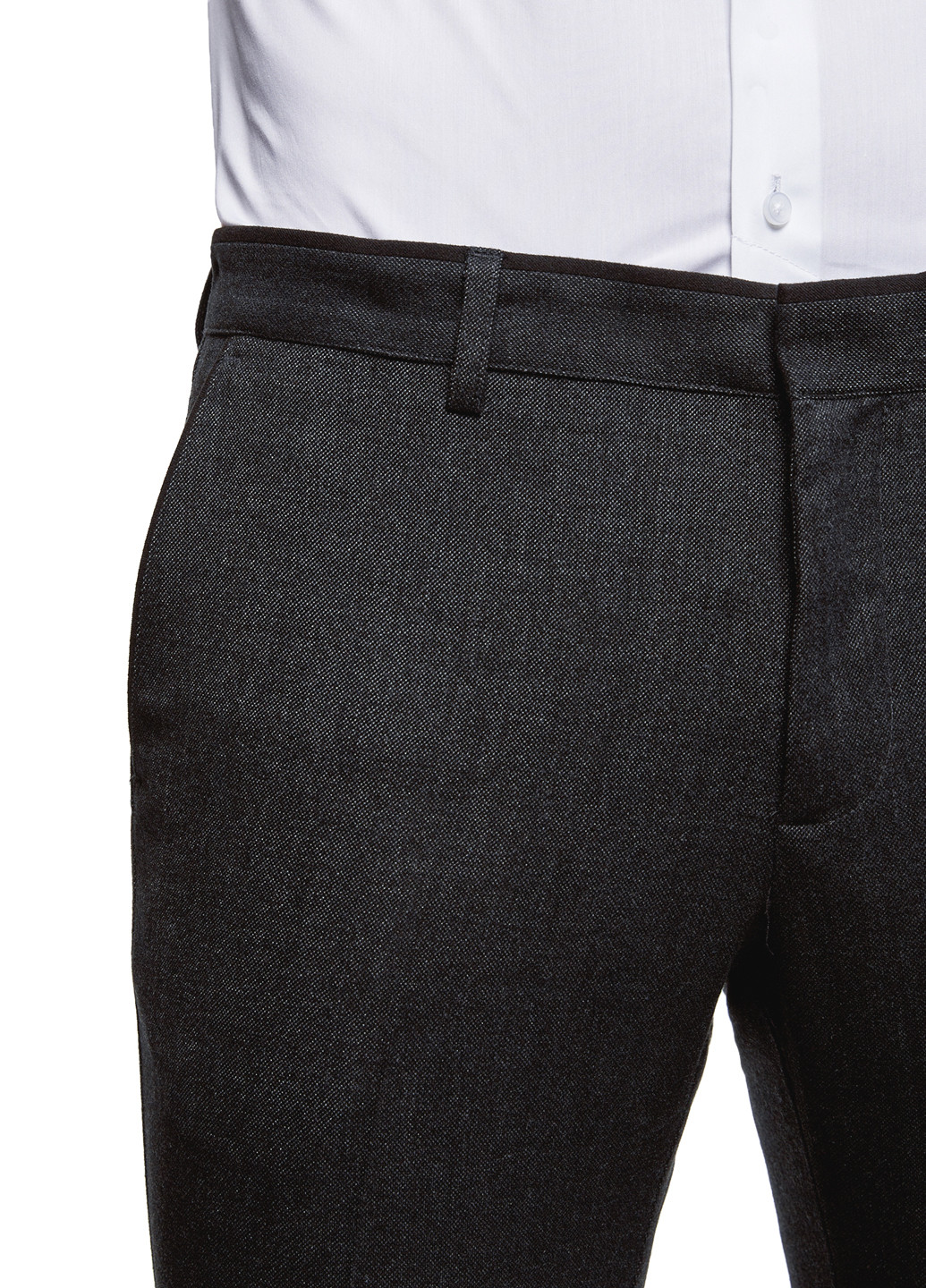 Грифельно-серые классические демисезонные прямые брюки Oodji