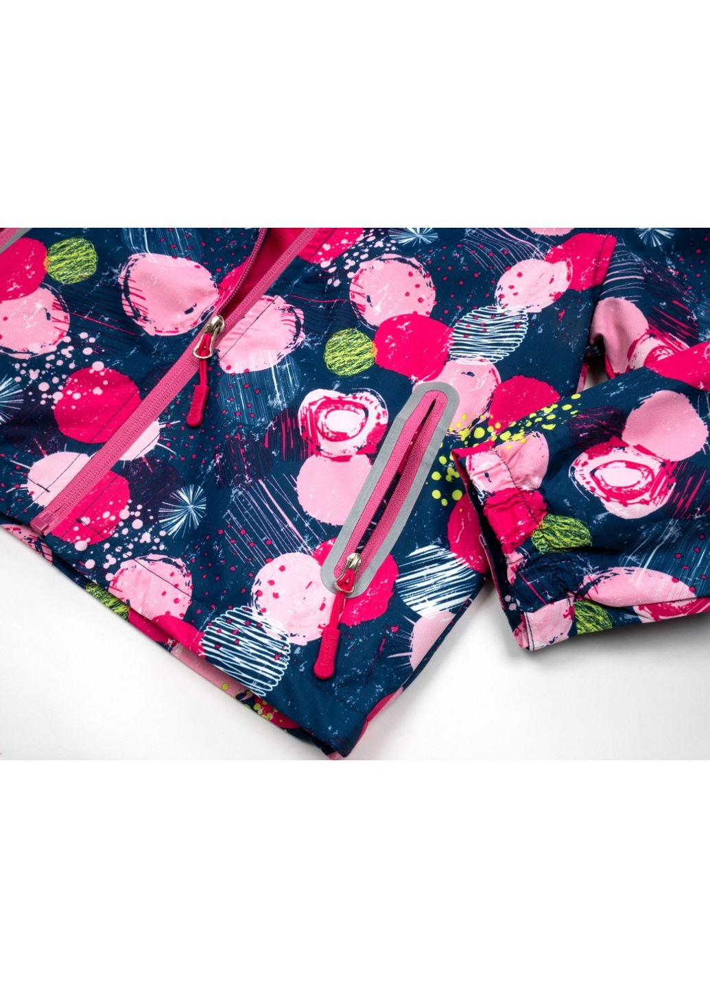 Комбінована демісезонна куртка на флісі (7023-1-120g-fuchsia) Top&Sky