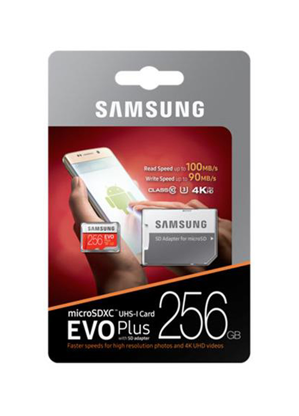 Карта памяти microSDXC 256GB C10 UHS-I U3 (R100/W90MB/s) Evo Plus + SD-adapter (MB-MC256GA/RU) Samsung Карта памяти Samsung microSDXC 256GB C10 UHS-I U3 (R100/W90MB/s) Evo Plus + SD-adapter (MB-MC256GA/RU) чёрные