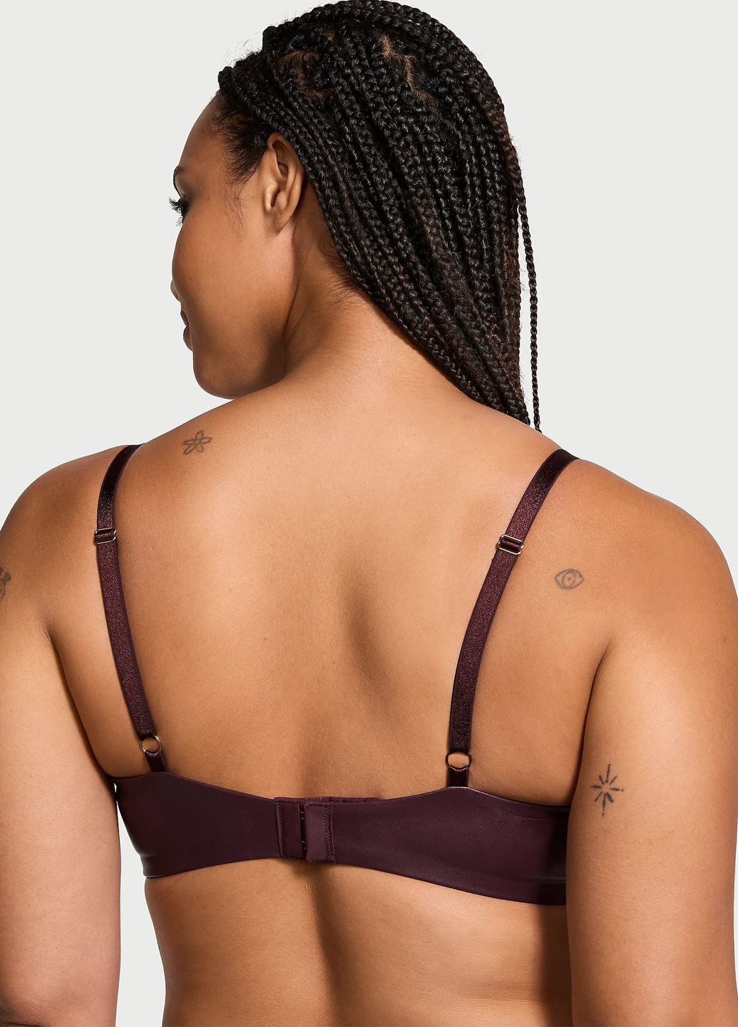 Бордовый демисезонный комплект (бюстгальтер, трусики) Victoria's Secret