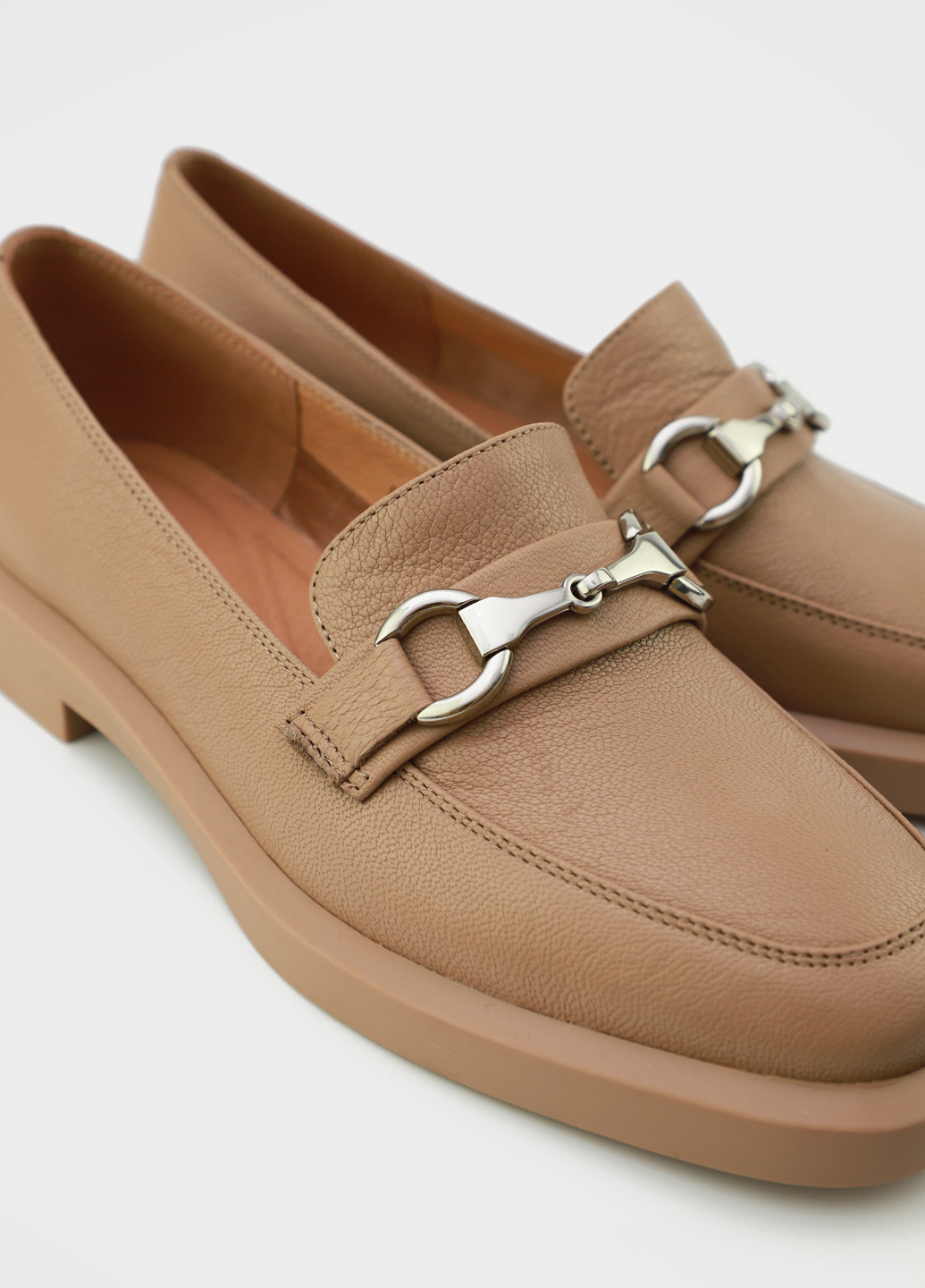 Respect Туфли лоферы бежевый з натуральная кожа, украина — демисезон (329998060)