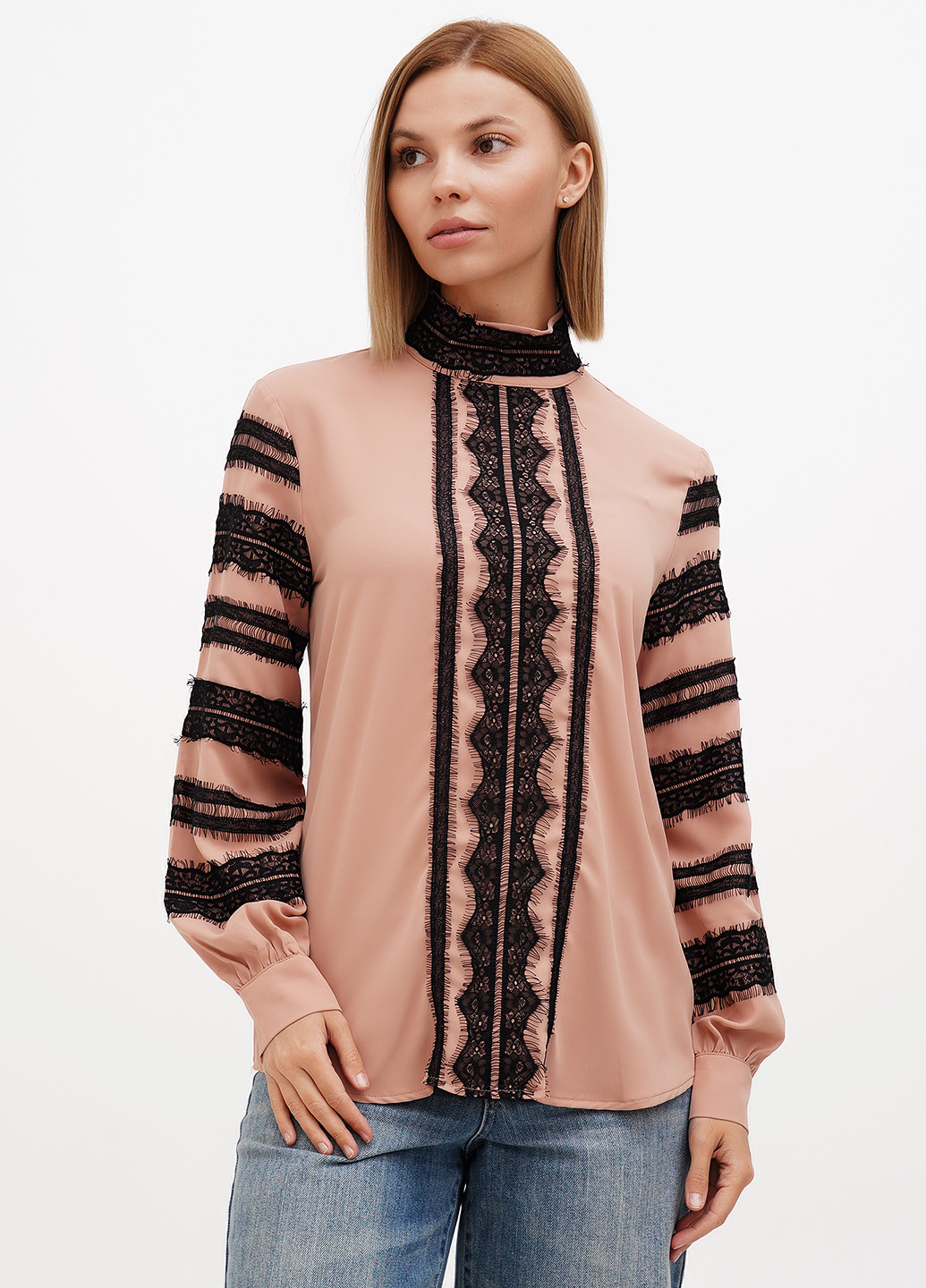 Бежевая блуза Sassofono