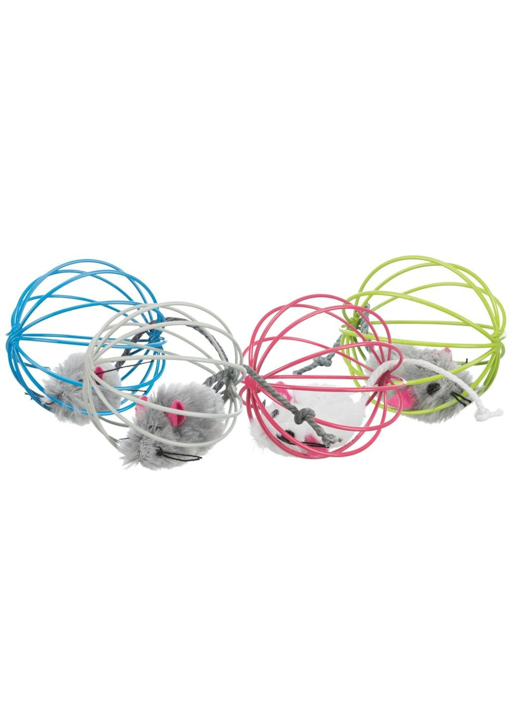 Іграшка для кішок М'яч з мишкою 6 см (4011905411514) Trixie (254069620)