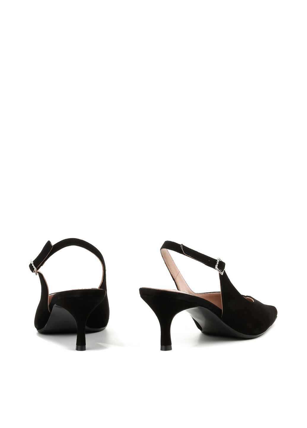 Le'BERDES Туфлі слінгбекі чорний з натуральна замша, україна — літо (360795501)