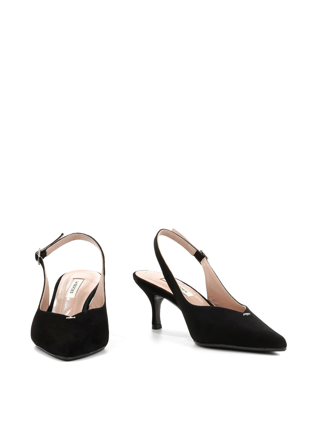 Le'BERDES Туфлі слінгбекі чорний з натуральна замша, україна — літо (360795501)