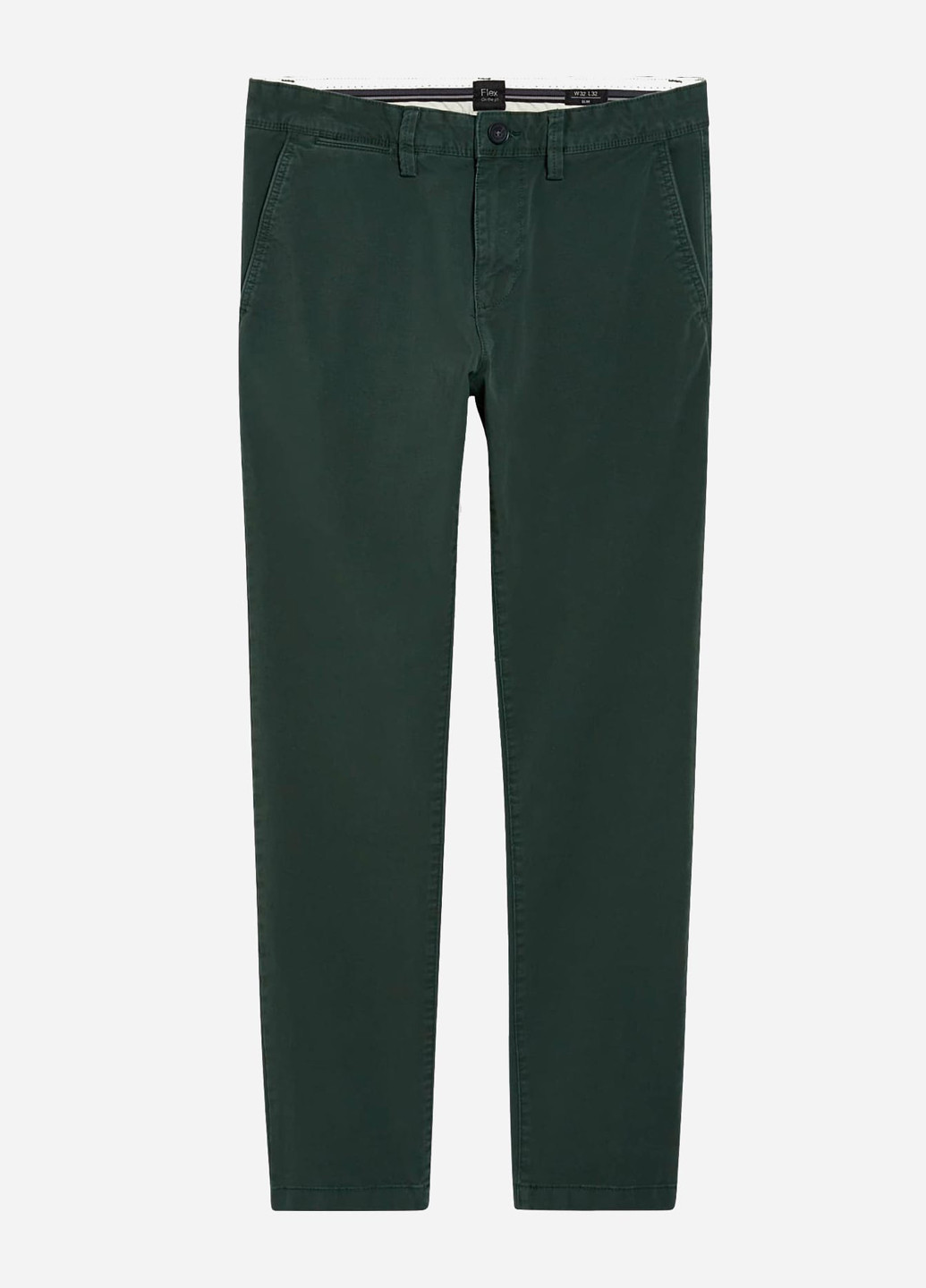 Темно-зеленые кэжуал демисезонные чиносы брюки C&A