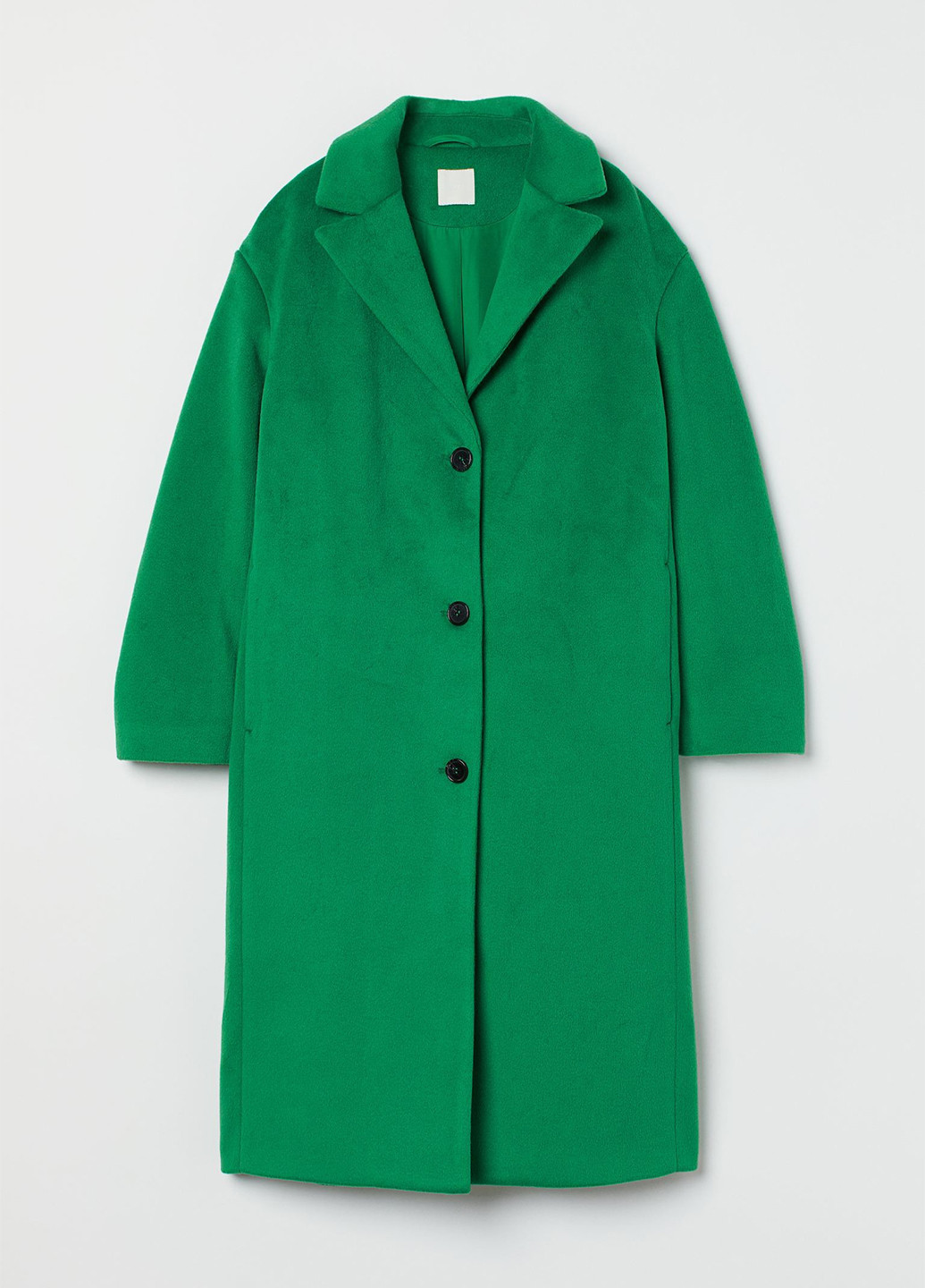 Зеленое демисезонное Пальто однобортное H&M