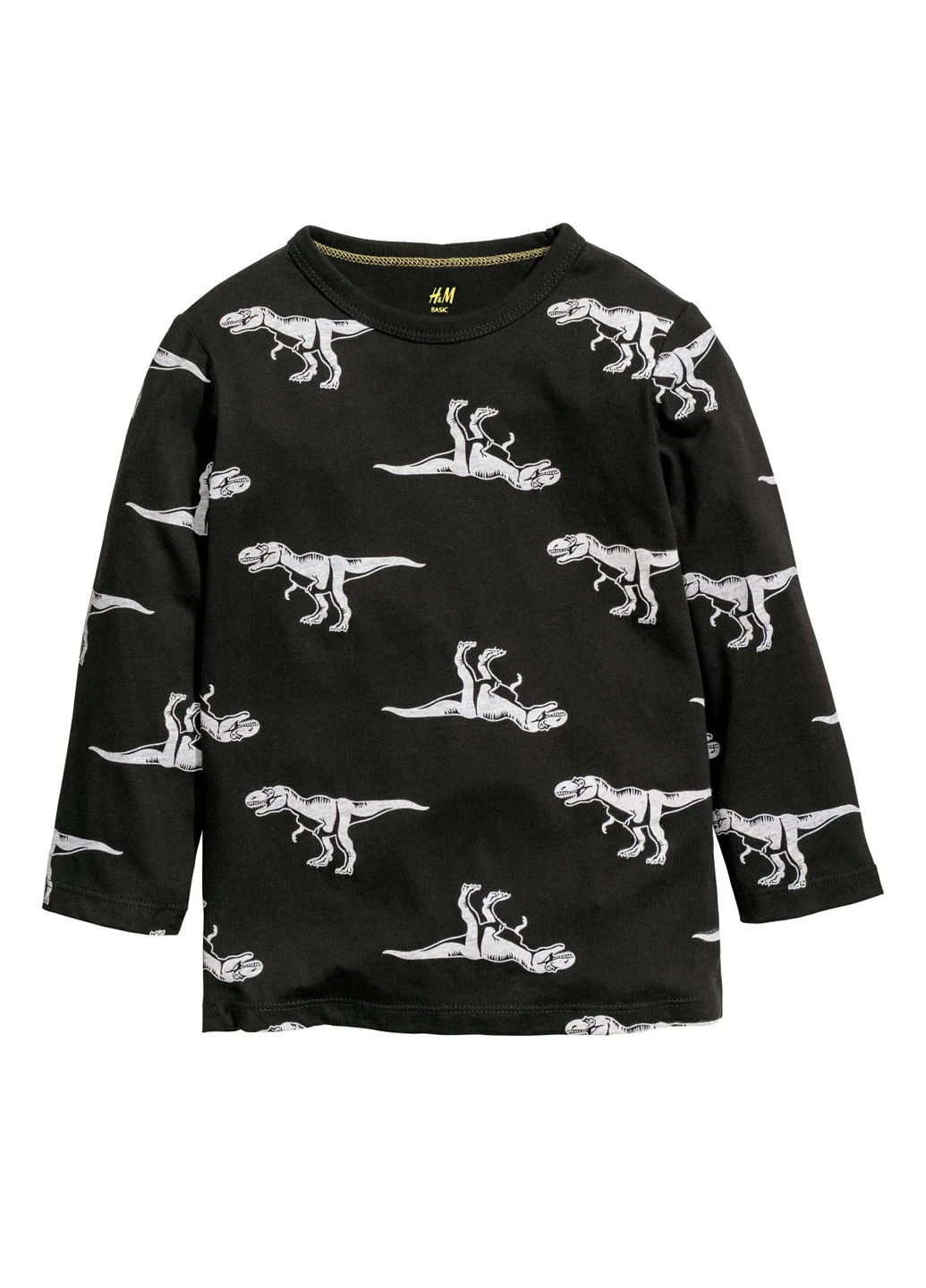 H&M свитшот рисунок черно-белый кэжуал