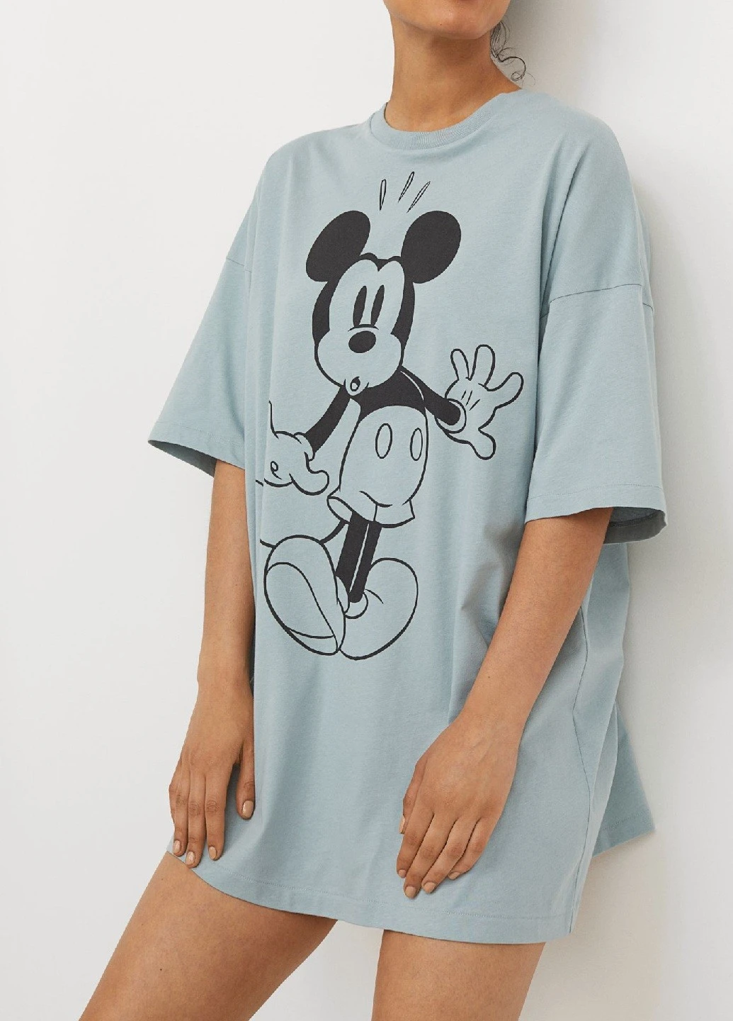 Бирюзовая домашний рубашка с рисунком H&M