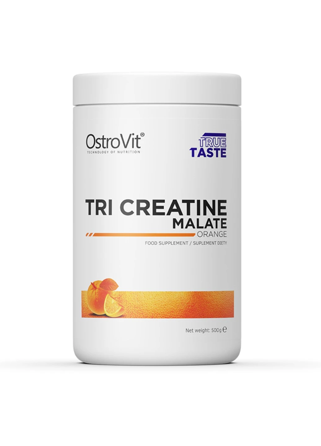 Три креатин малат TCM 500 грамм Апельсин Ostrovit (255279599)