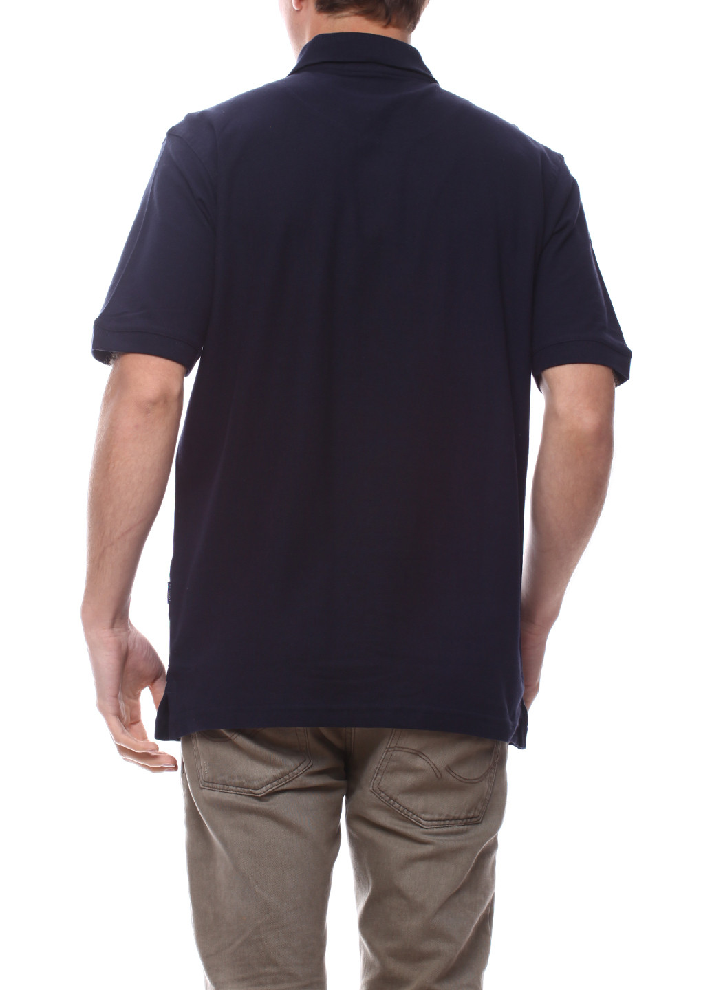 Темно-синяя футболка-поло для мужчин James Harvest