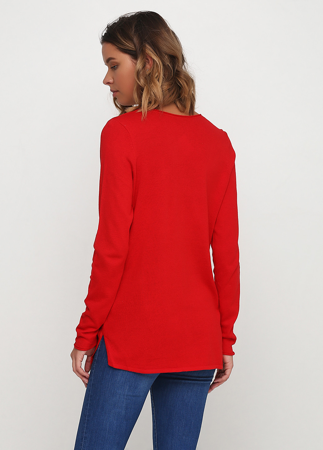 Червоний демісезонний пуловер пуловер The Limited