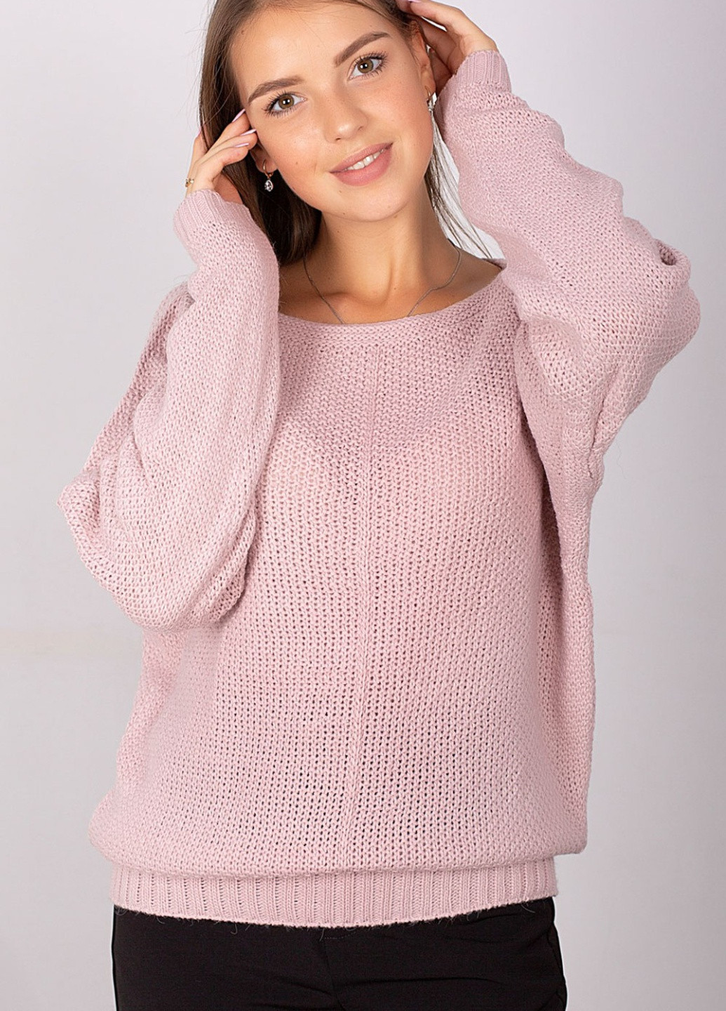Рожевий демісезонний светр Inedit