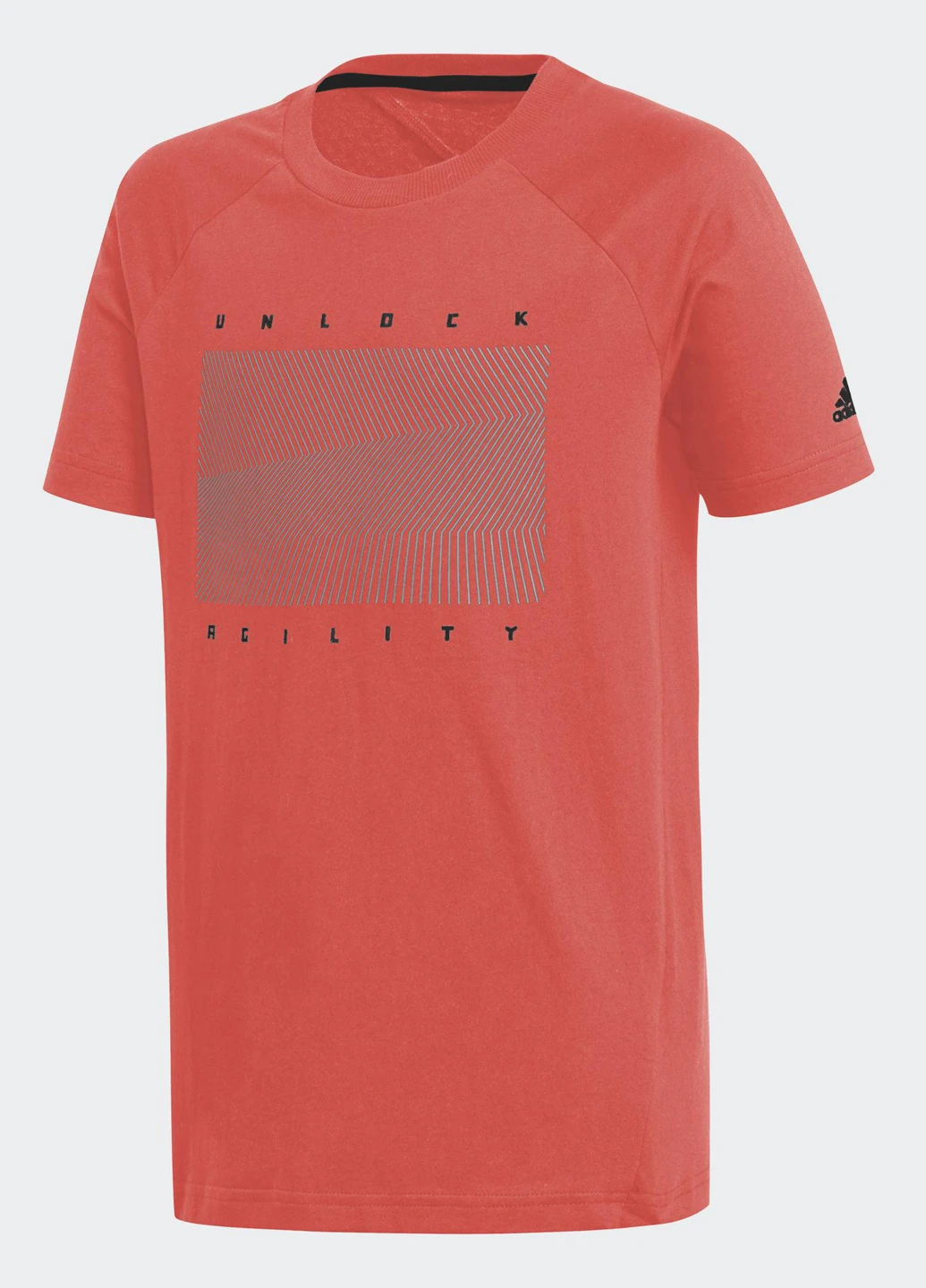 Коралова літня футболка з коротким рукавом adidas