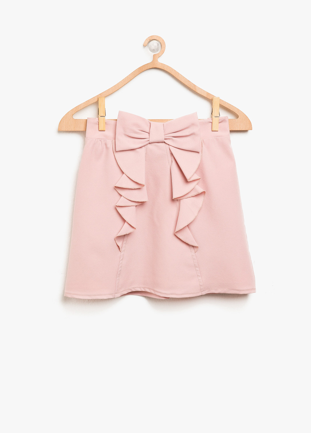 Светло-розовая кэжуал юбка KOTON а-силуэта (трапеция)