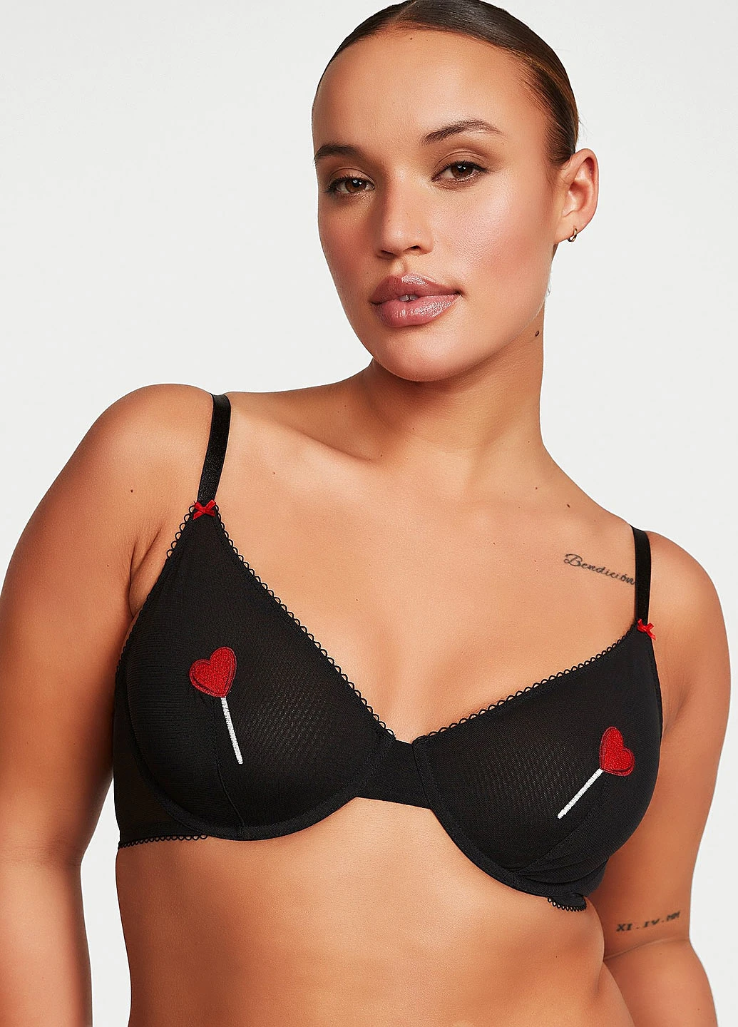 Чорний демісезонний комплект (бюстгальтер, трусики) Victoria's Secret