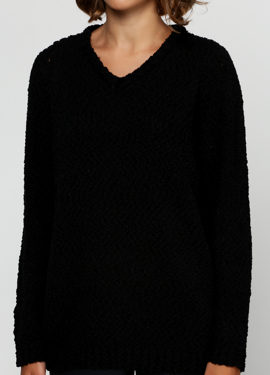 Черный демисезонный пуловер пуловер Long Island