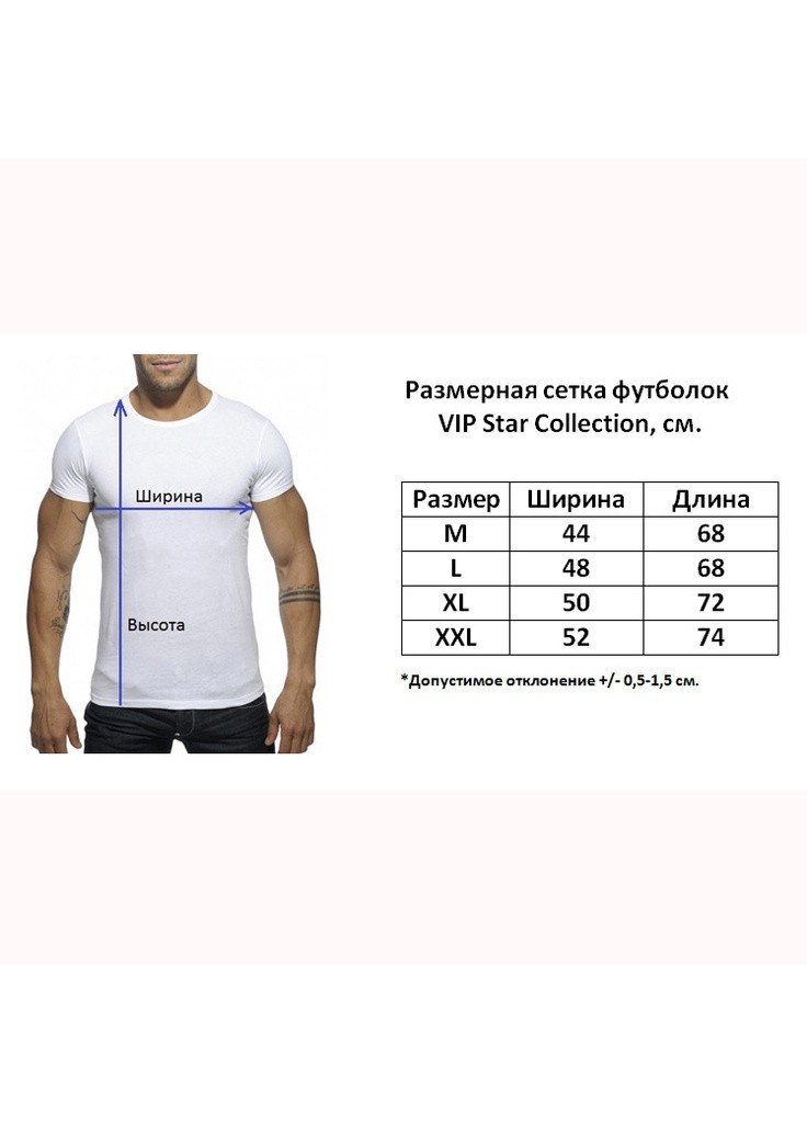 Чорна футболка чоловічі Vip Star Collection