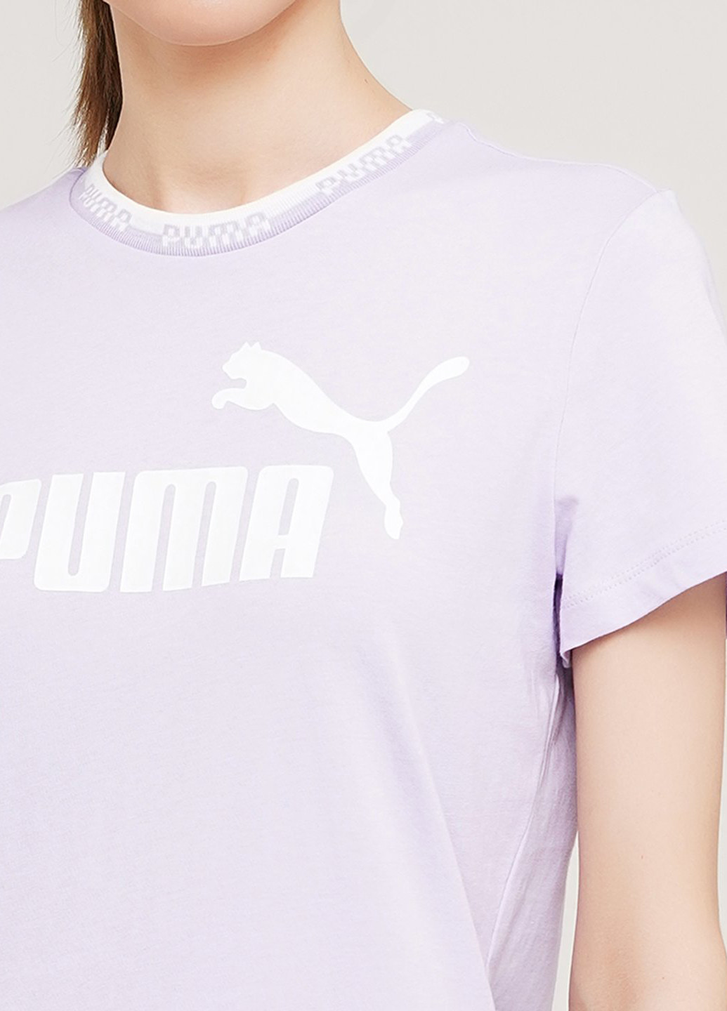 Лиловая всесезон футболка Puma Amplified Graphic Tee
