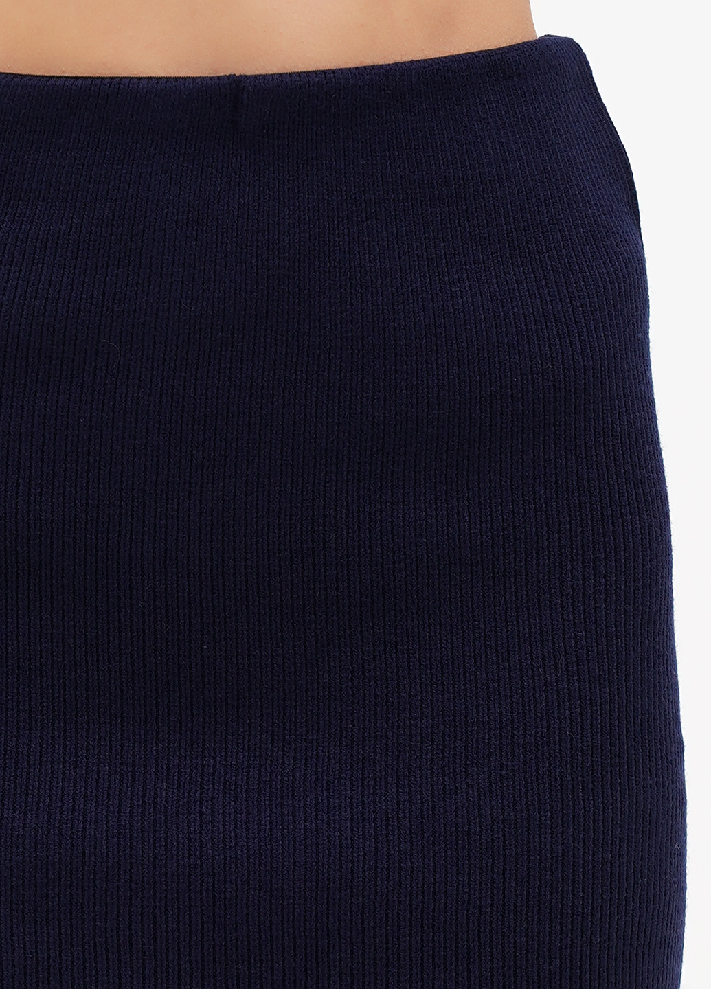 Темно-синяя кэжуал однотонная юбка CHD
