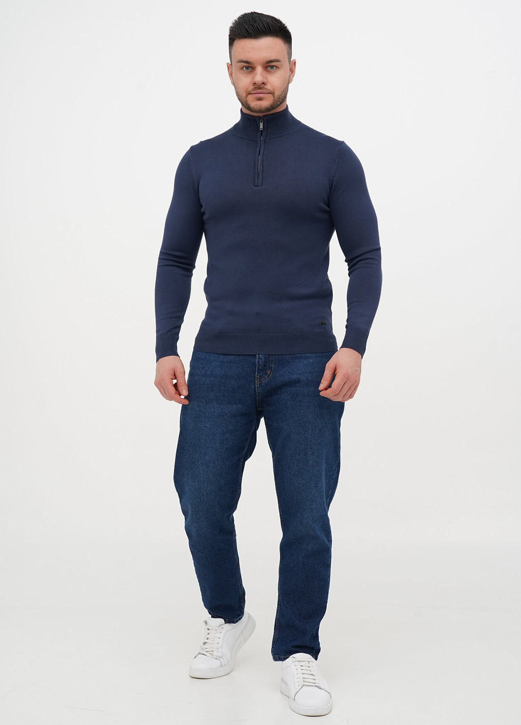 Синий демисезонный свитер Trend Collection