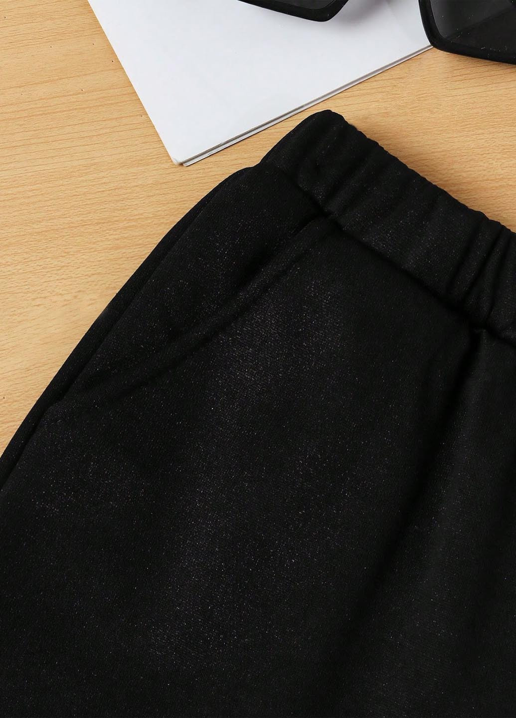 Чорно-білий літній комплект (топ, штани) SHEIN