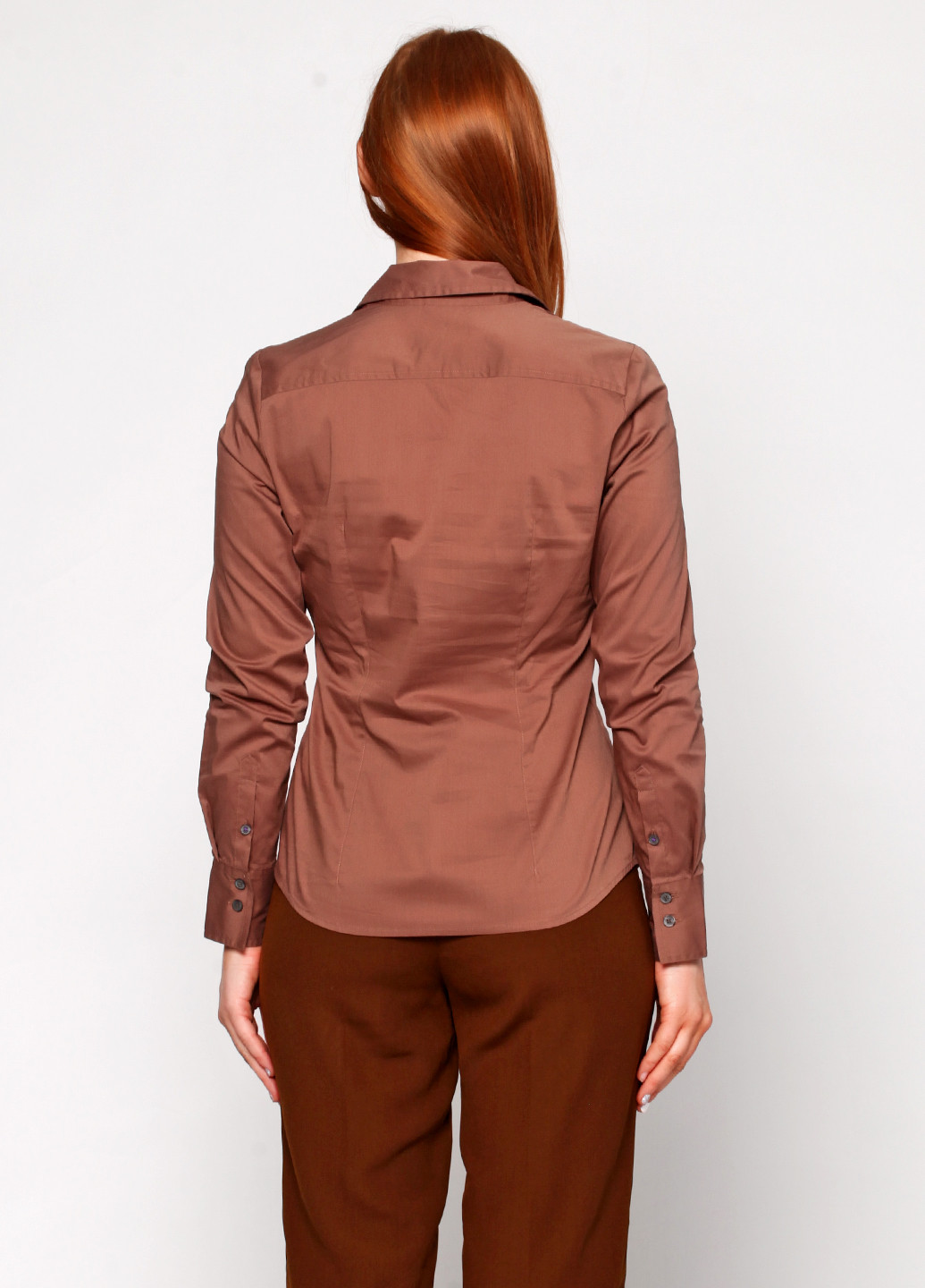 Темно-коричневая летняя блуза Mexx