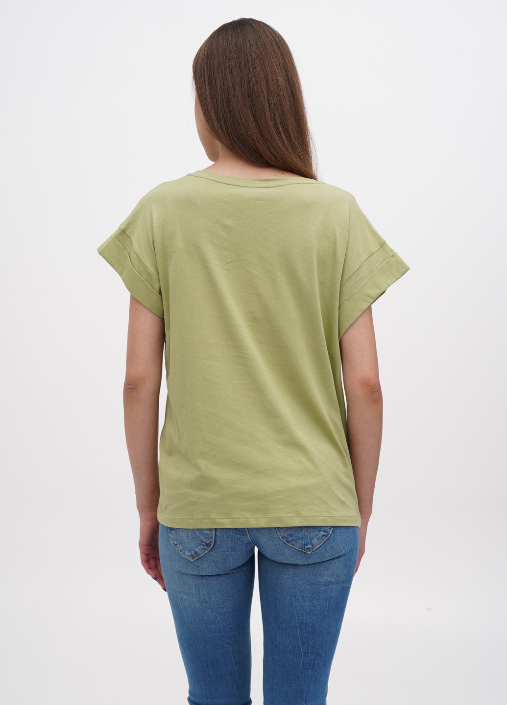 Оливковая летняя футболка Moss Copenhagen