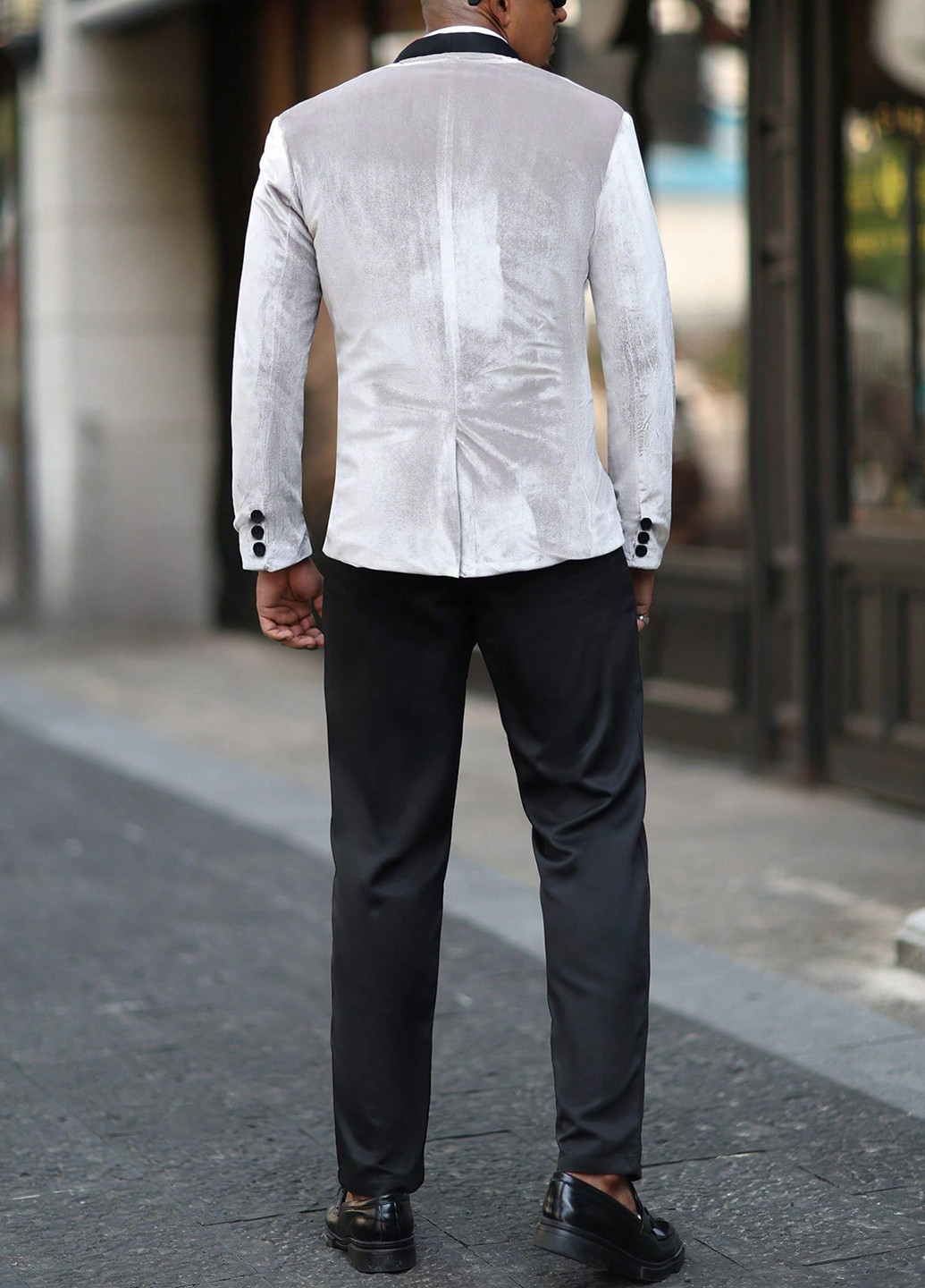 Комбінований демісезонний костюм (піджак, штани) брючний SHEIN