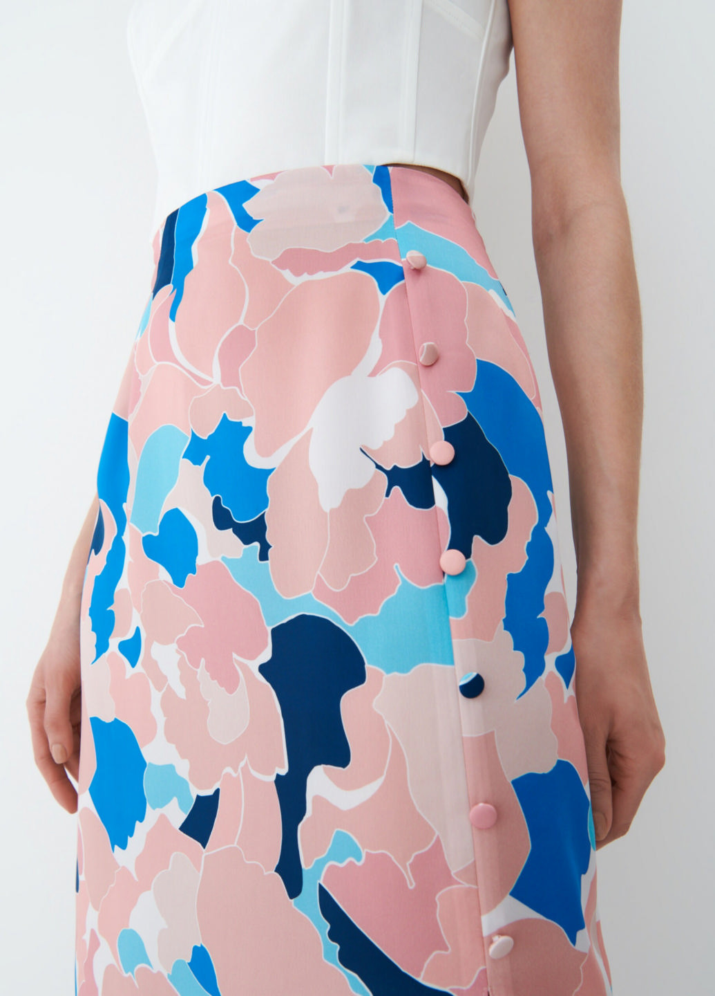 Разноцветная кэжуал с абстрактным узором юбка Mohito