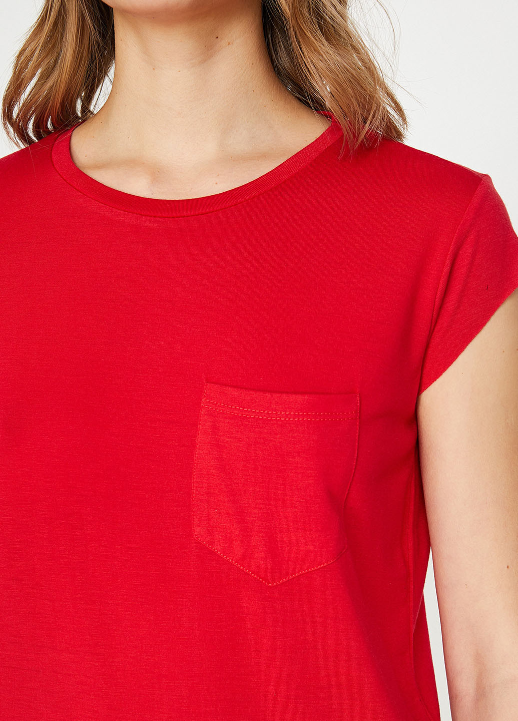 Красная летняя футболка KOTON