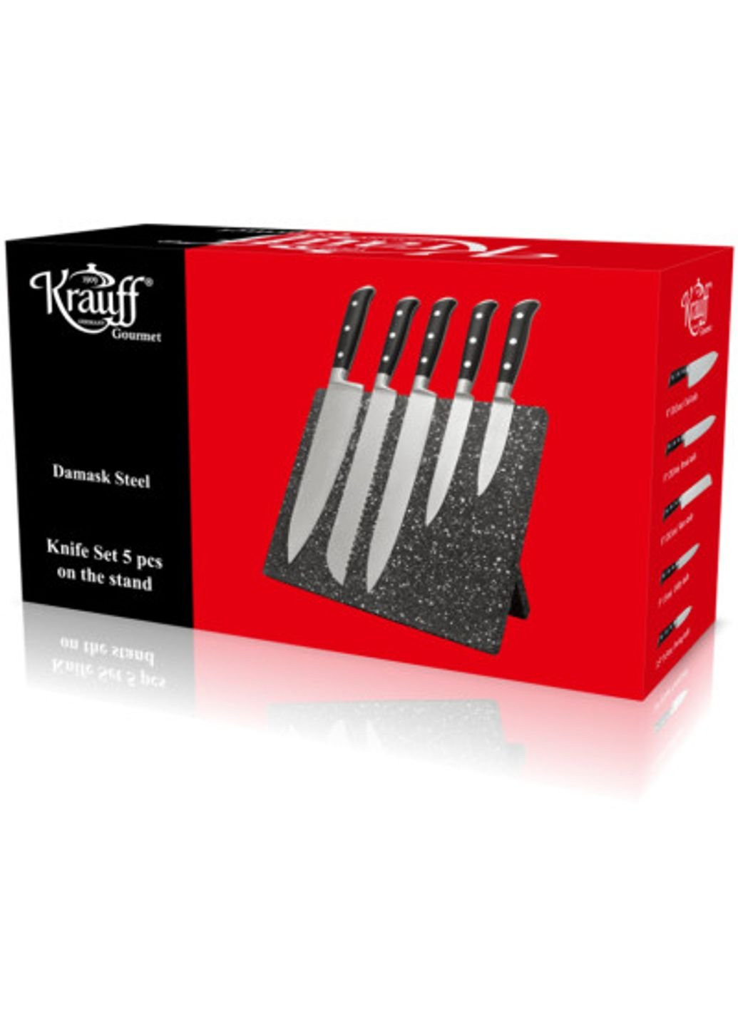 Набор ножей с подставкой 24523 Krauff комбинированные,