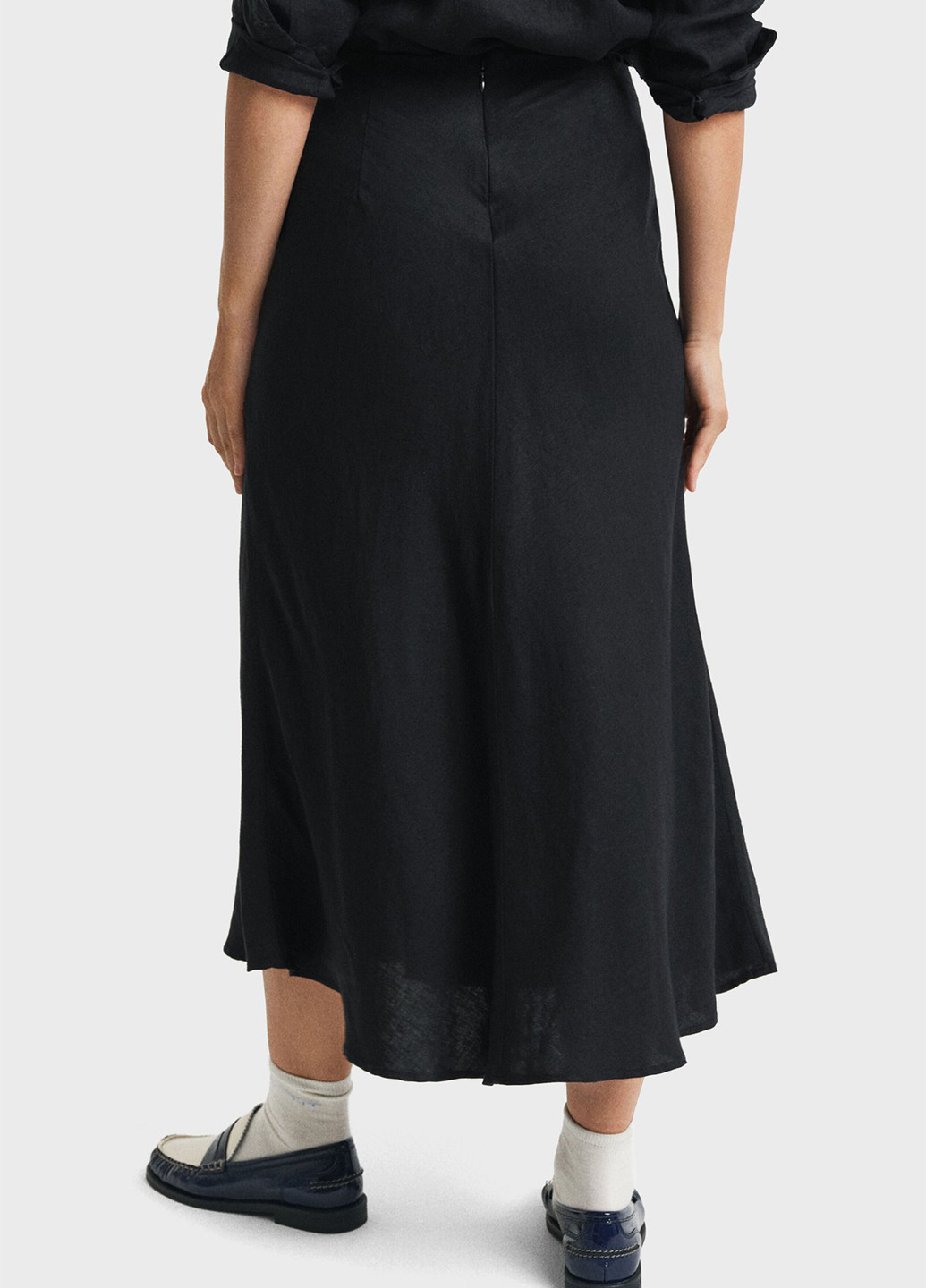 Черная кэжуал однотонная юбка Gant клешированная