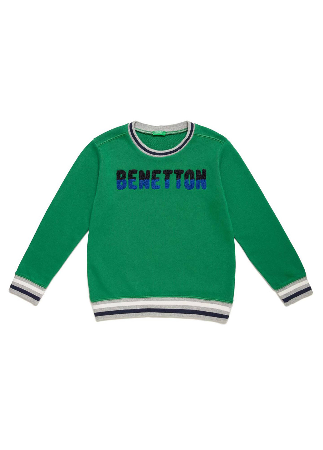 United Colors of Benetton світшот логотип зелений кежуал
