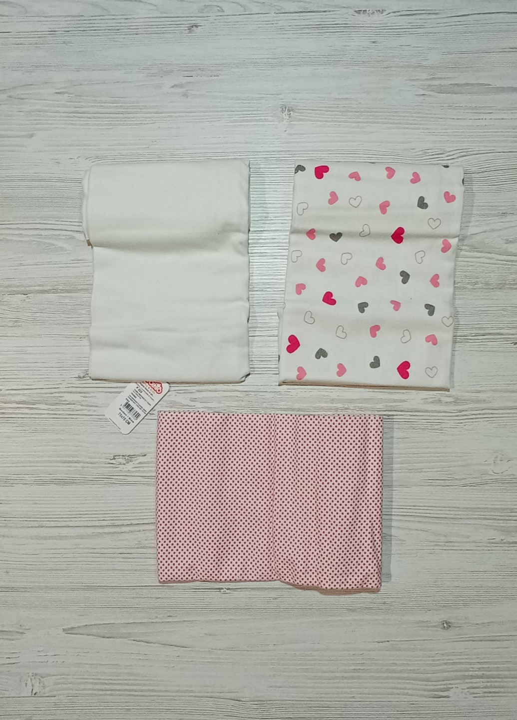 Пеленки для новорожденного,непромокаемые в упаковке 3 шт, 75/75 Bebetto (219258509)