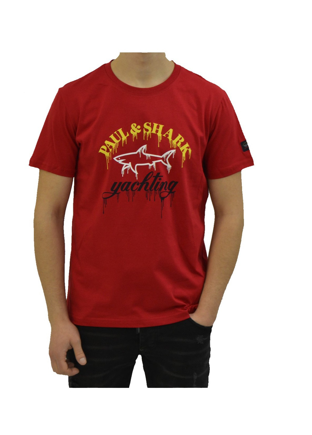 Красная футболка мужская Paul & Shark